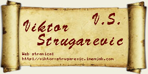 Viktor Strugarević vizit kartica